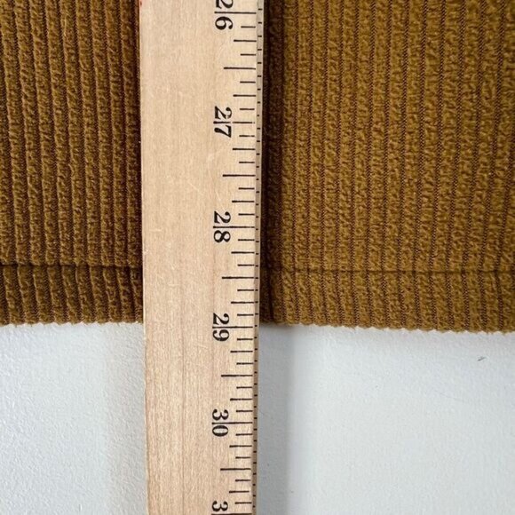 Eddie Bauer Men’s Medium Brown Tan Camo Fleece Ribbed Lined Hooded Vest Jacket - Picture 8 of 13